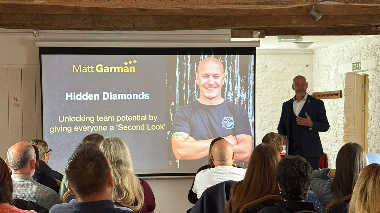 Matt Garman presenting Hidden Diamonds to CWC Solicitors