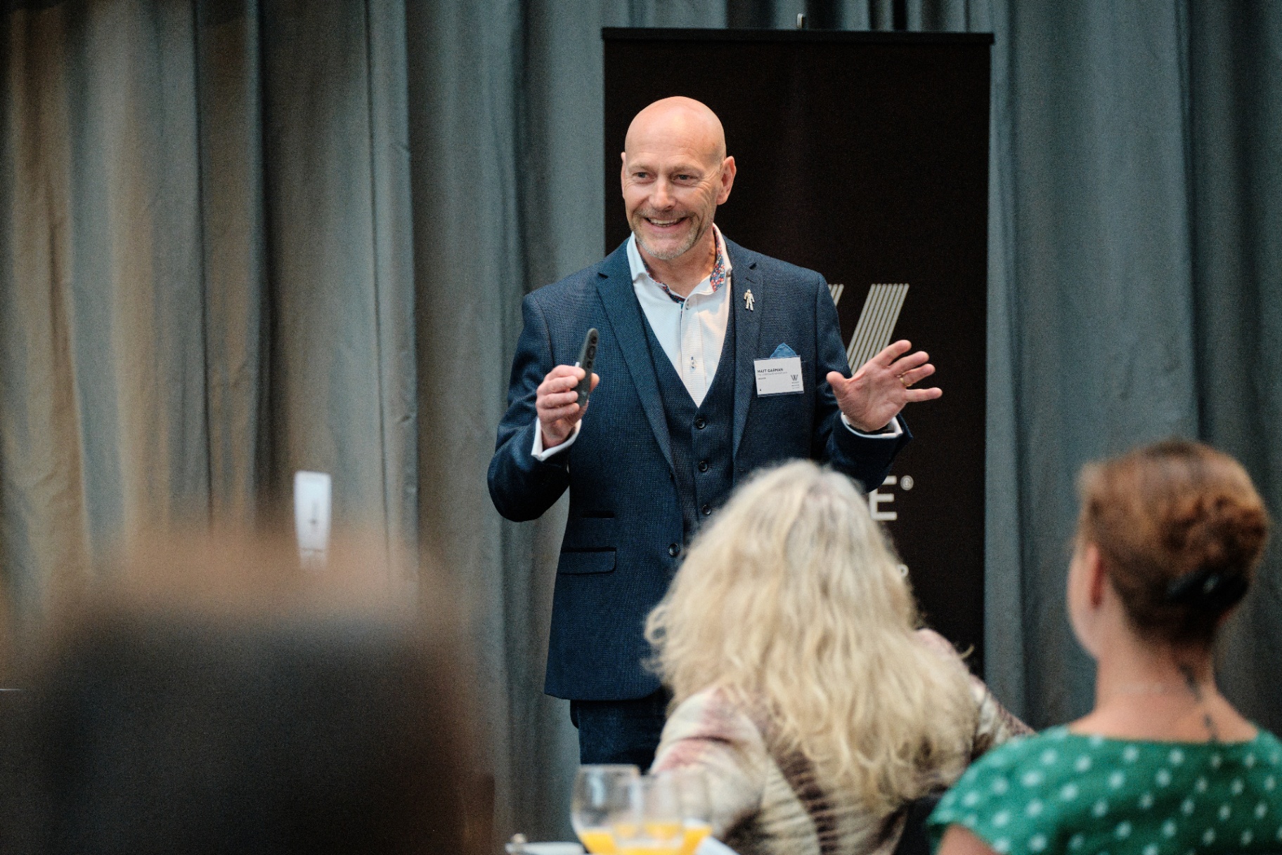 Matt Garman speaking at a leadership event